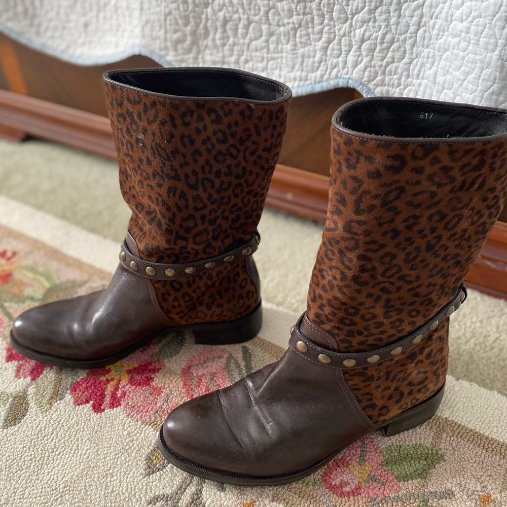 Italian Boots, Brown Leather Excellent condition
